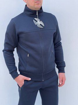 Зимняя кофта на высоких мужчин темно-синяя 50 М-693/9-001 фото