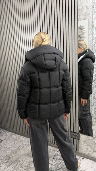 Куртка женская молодежная,биопух 504 черный 42 W-504-001 фото